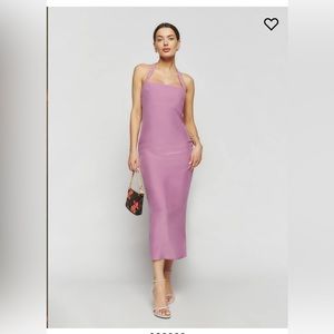 NWT 100% silk Reformation midi dress